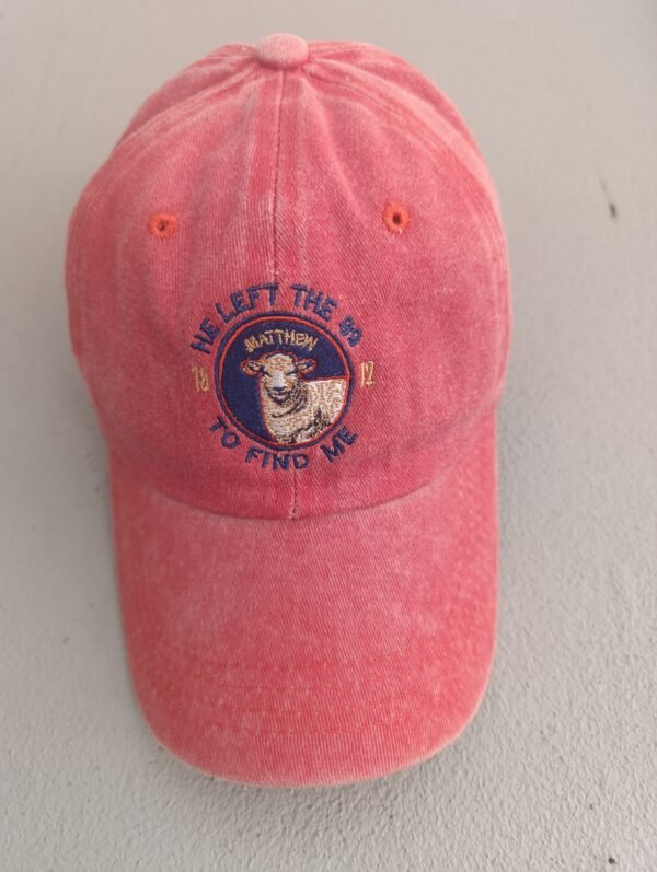 Matthew 18:12 Christlike Premium 6-Panel Hat - Image 2