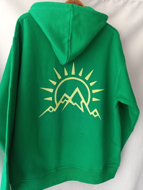 God Is Greater Christlike Premium Green Hoodie - Image 2