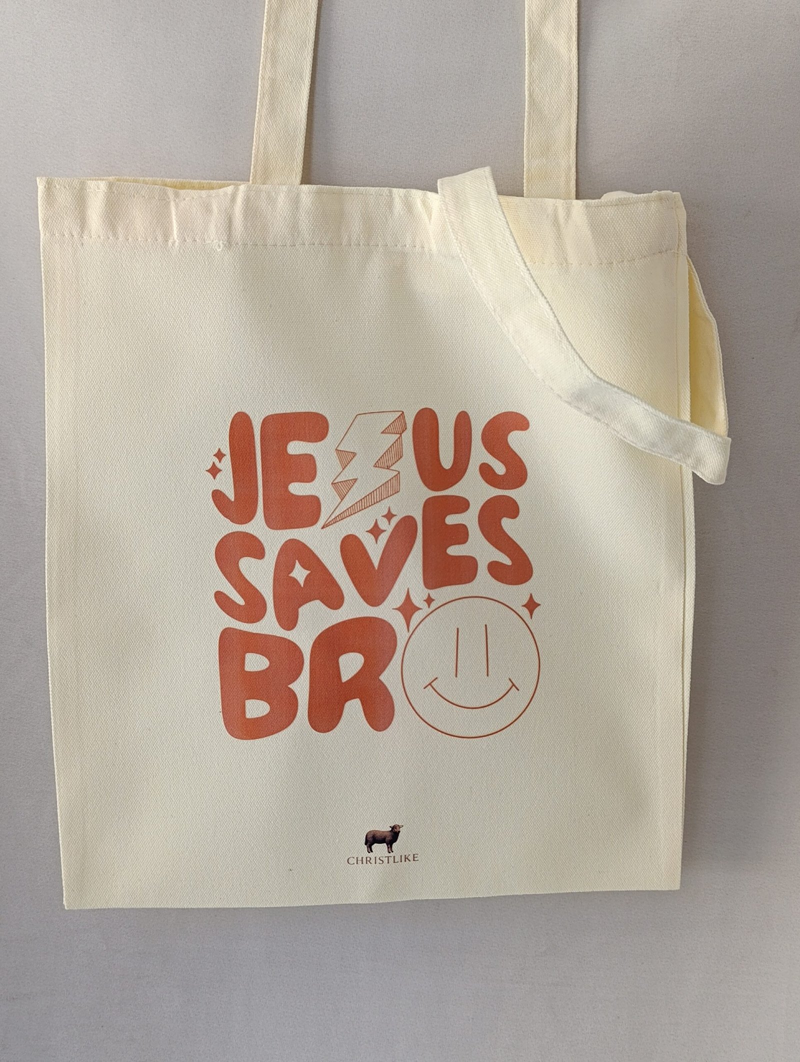 Christlike Premium Cotton Christian Tote Bag